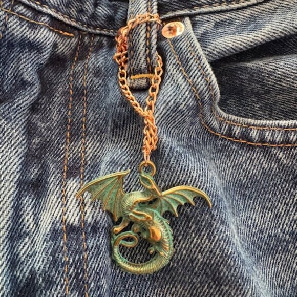 Dragon Denim Charm - Picture 1 of 1